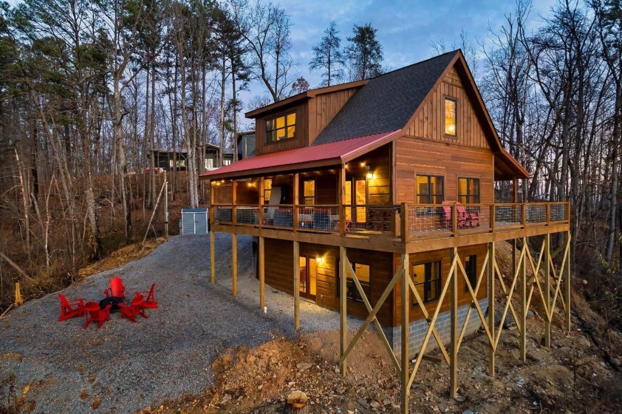 Scenic Views, Game Room, Hot Tub, Fireplace, Bbq Pigeon Forge Exterior photo